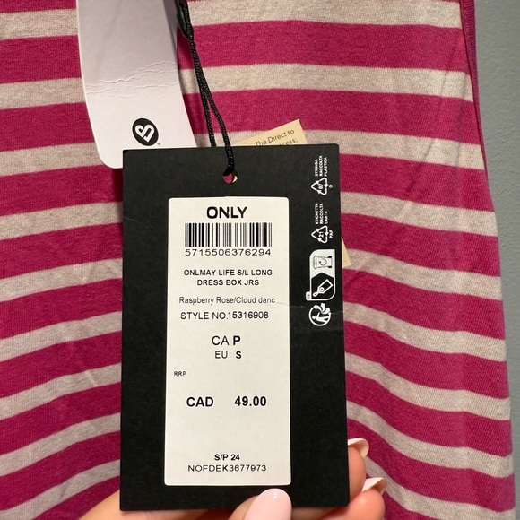 Only Pink and White Striped Maxi Dress - Picture 7 of 9